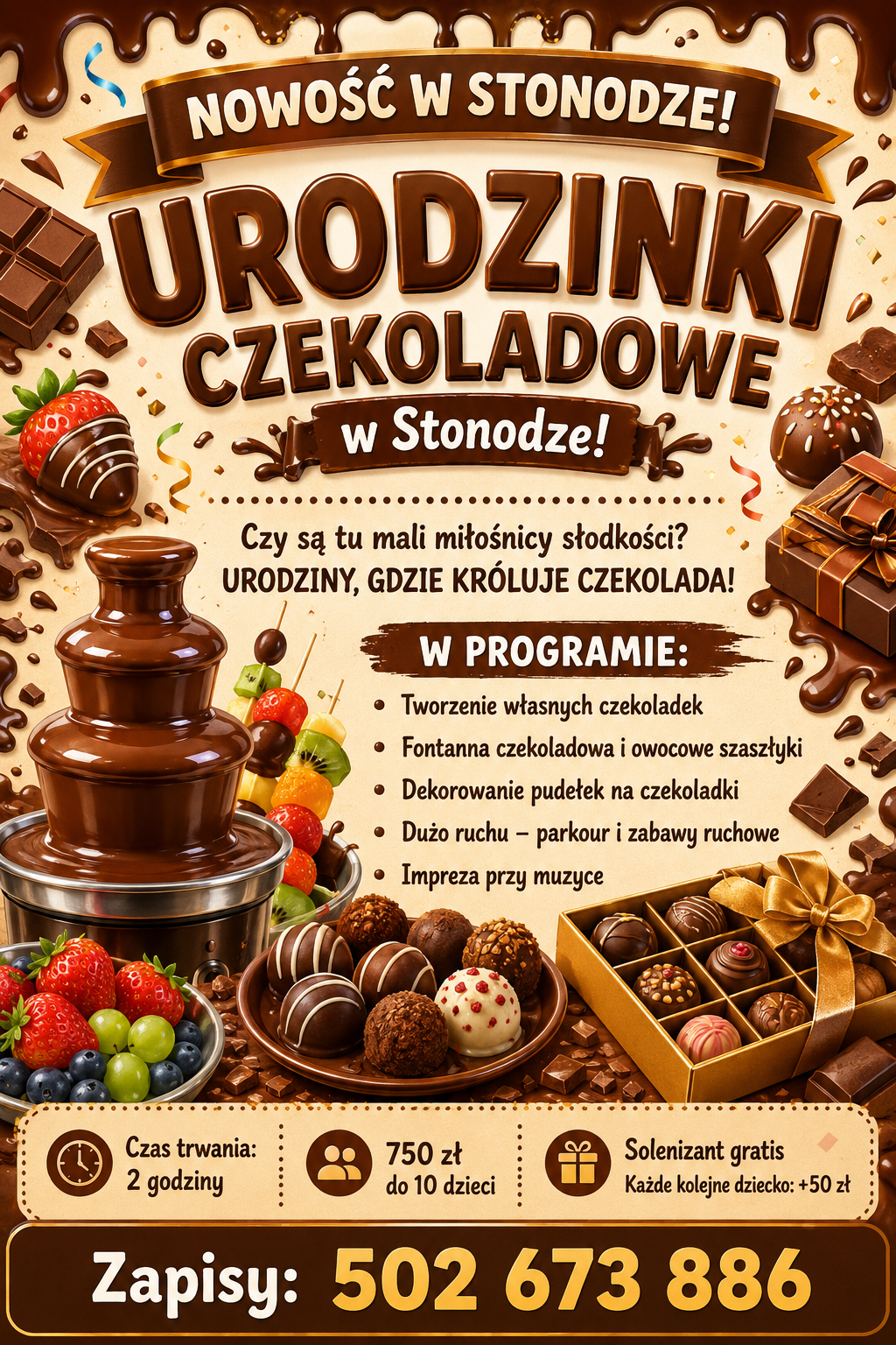 Plakat scenariusza Czekoladowe