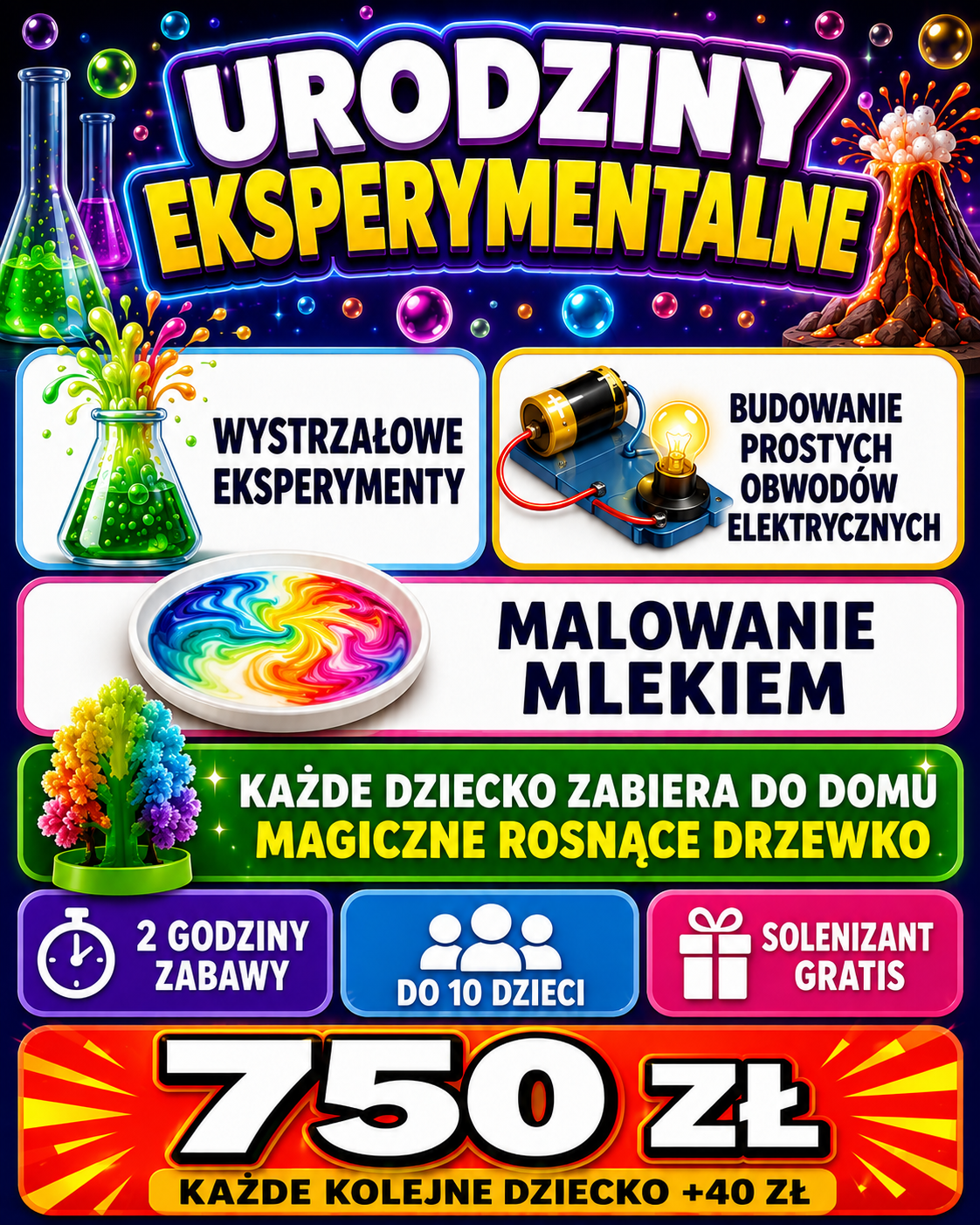 Plakat scenariusza Wystrzałowe eksperymenty